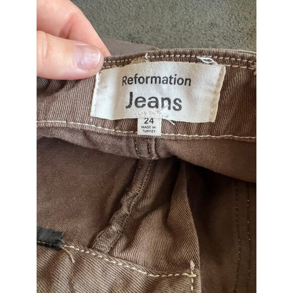 Reformation Rayne High Rise Utility Pants in Brown - Picture 11 of 11